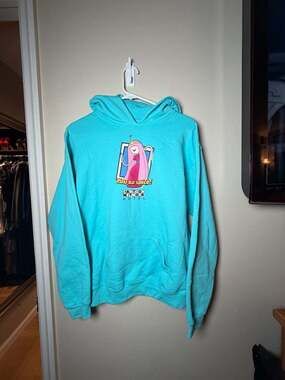 Adventure Time Princess Bubblegum Size XL Turquoise Hoodie
